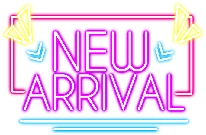 New arrival Neon sign illustration